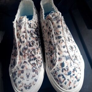 Blowfish Malibu Leopard Print Slip-On Sneakers